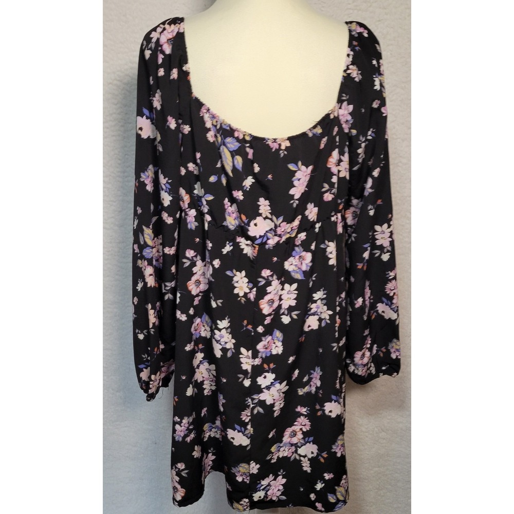 Lily Rose Womens Floral Top Plus Size XXL‎ 2XL Blouse Long Sleeve 1581